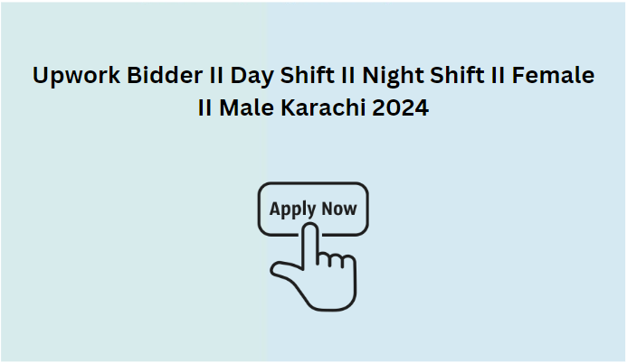 Upwork Bidder II Day Shift II Night Shift II Female II Male Karachi 2024