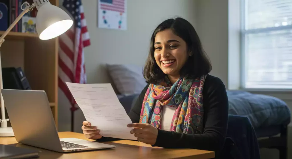 International students in US medical university campus