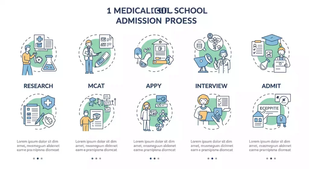International students in US medical university campus
